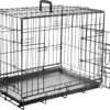 Flamingo Karlie Draadkooi Zwart 2 Deurs 63x43x49 Cm