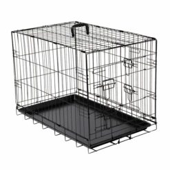 Adori Bench 2-Deurs Zwart - Hondenbench - 107x71x77 Cm