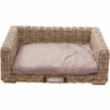 Happy-House Rieten Bank Naturel - Hondenbank - Medium