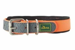 Hunter Halsband Voor Hond Convenience Comfort Neon Oranje 52-60 Cmx25 Mm