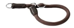 Hunter Halsband Voor Hond Freestyle Met Stop Bruin 35 Cmx8 Mm