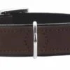 Hunter Halsband Voor Hond Softie Kunstleder Nubuck Look Bruin / Zwart 36-44 Cmx28 Mm