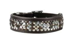 Hunter Halsband Voor Hond Arizona Bruin Nappaleer Bruin Onderlegd 51-58,5x65 Cm