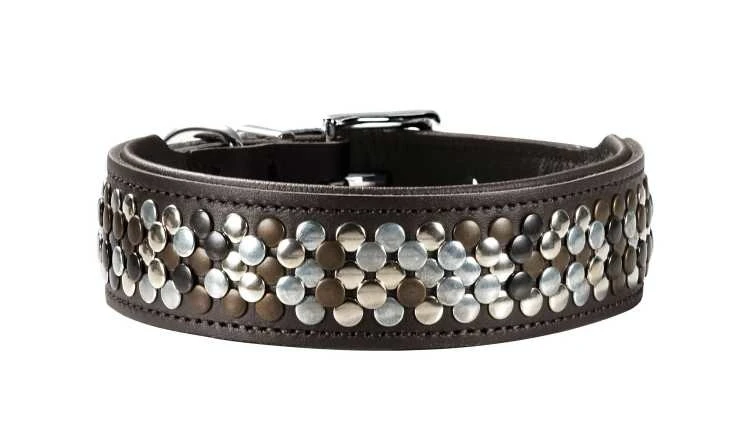 Hunter Halsband Voor Hond Arizona Bruin Nappaleer Bruin Onderlegd 41-49x55x3,9 Cm 1 Hunter Halsband Voor Hond Arizona Bruin Nappaleer Bruin Onderlegd 41-49x55x3,9 Cm