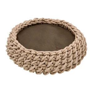 Hunter Gevlochten Hondenmand Linz - Lichtbruin 1 Hunter Gevlochten Hondenmand Linz - Lichtbruin