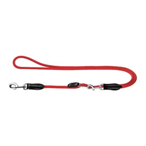 Hunter Variolijn Freestyle Nylon Rond - Hondenriem - Rood 2 Hunter Variolijn Freestyle Nylon Rond - Hondenriem - Rood - Afbeelding 2