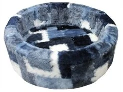 Petcomfort Hondenmand Bont Lapjesdeken Blauw 56x50x15 Cm