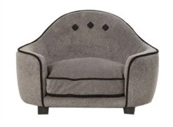 Enchanted Hondenmand Sofa Pluche Donkergrijs 64x40x45 Cm