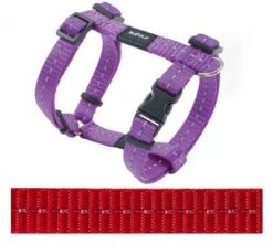 Rogz For Dogs Nitelife Hondentuig Verstelbaar Rood 36 X 1,1 Cm