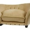Enchanted Hondenmand Sofa Ultra Pluche Snuggle Caramel Bruin 68x40,5x37,5 Cm