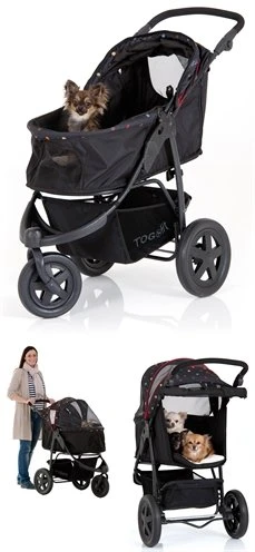 Tog Fit Pet Roadster Hondenbuggy Zwart