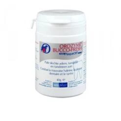 Orozyme Bucco-Fresh PlaqueOff Voor Hond En Kat 40 Gram -Hondenbenodigdheden Winkel informatie over orozyme bucco fresh plaqueoff 40 gr bestellen medpets nl 3 1360233338 3704