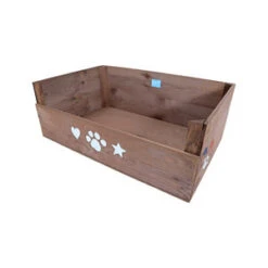 Lief! Houten Hondenmand Unisex 50x35 Cm